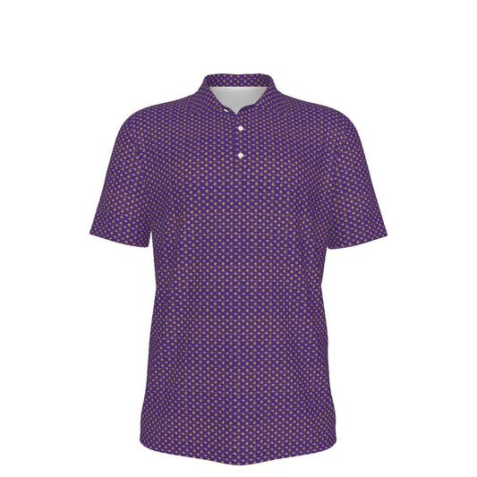 LSU Football Symbols Polo - Purple