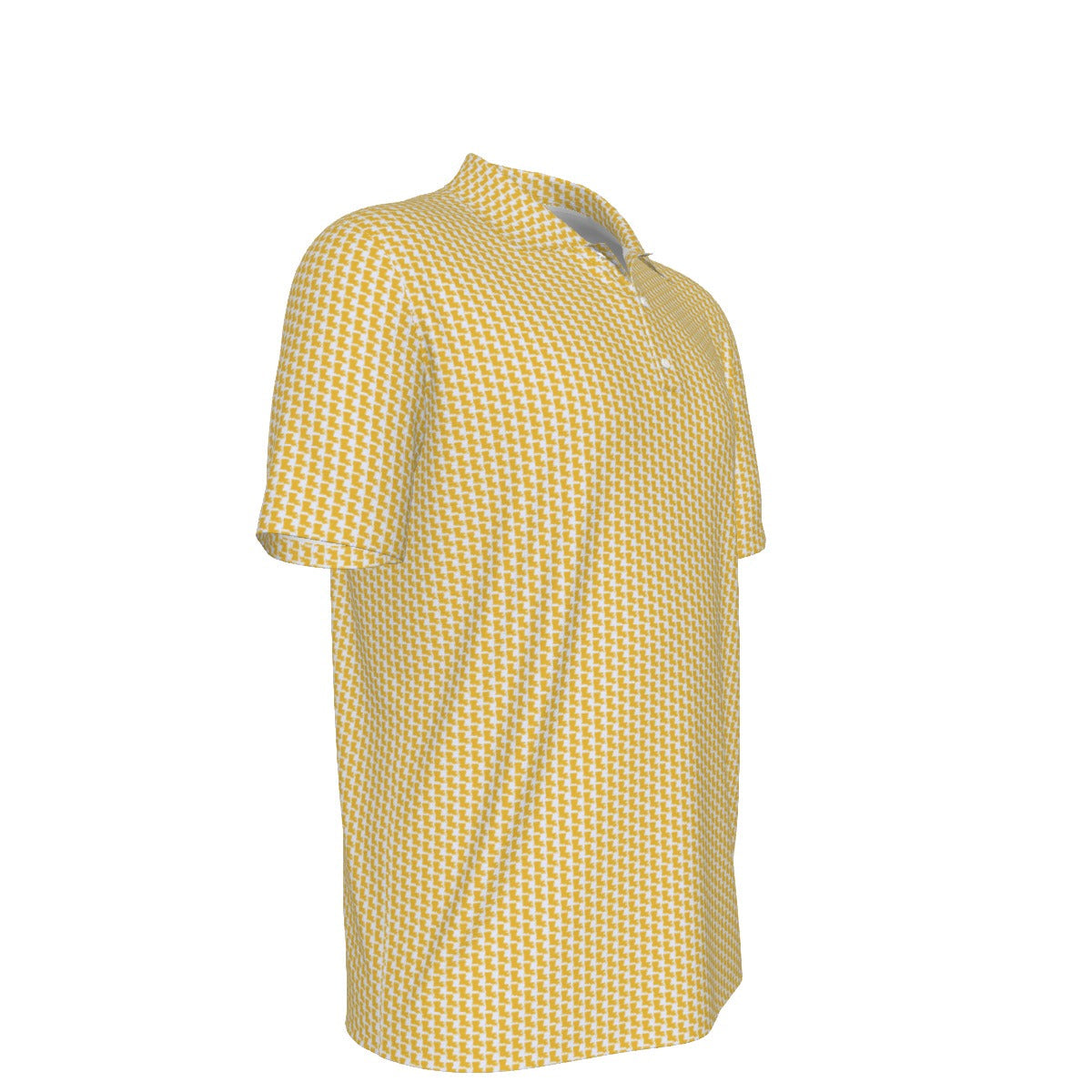 Louisiana Pattern Polo - White
