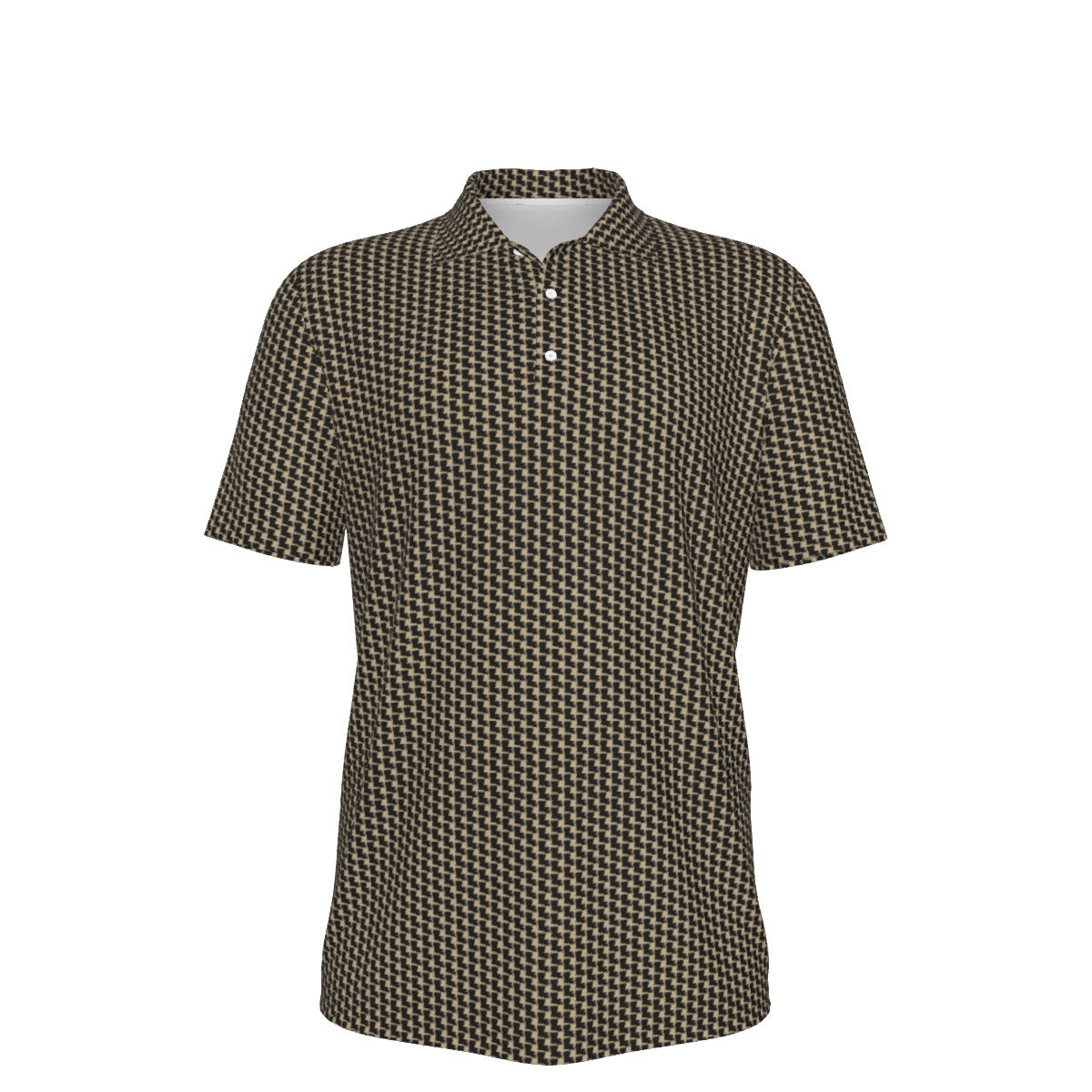 Louisiana Pattern Polo - Black/Gold