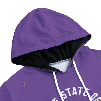 LSU Football State of Football Lightweight Hoodie - Purple