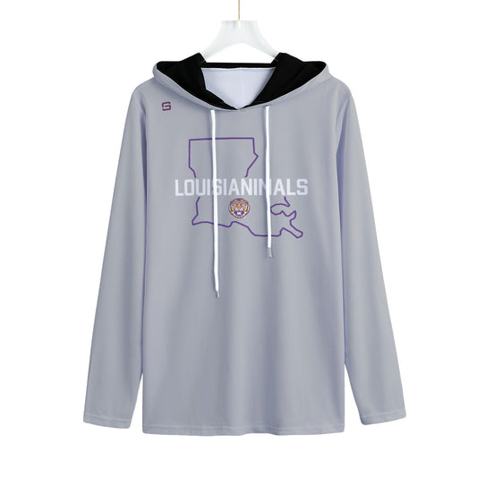 LSU Football Louisianimals Lightweight Hoodie - Grey
