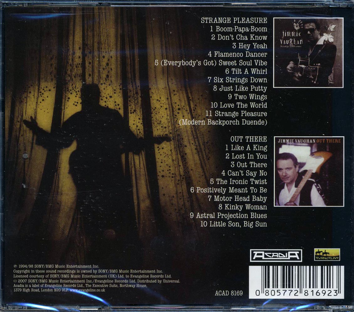 Jimmie Vaughan - Strange Pleasure + Out There (2 albums on 1 CD) (21 tracks) (2xCD) Music CD