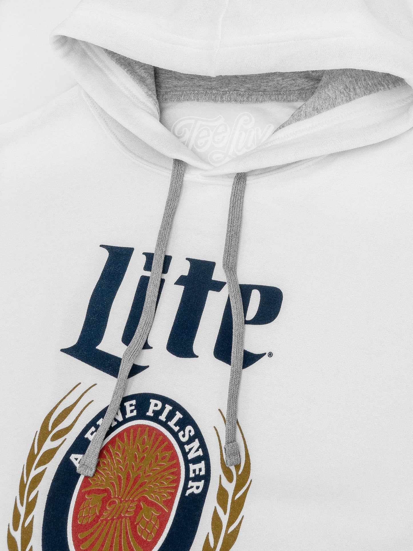 Miller Lite Logo Hooded Sweatshirt Hoodie Officially Licensed - Gray