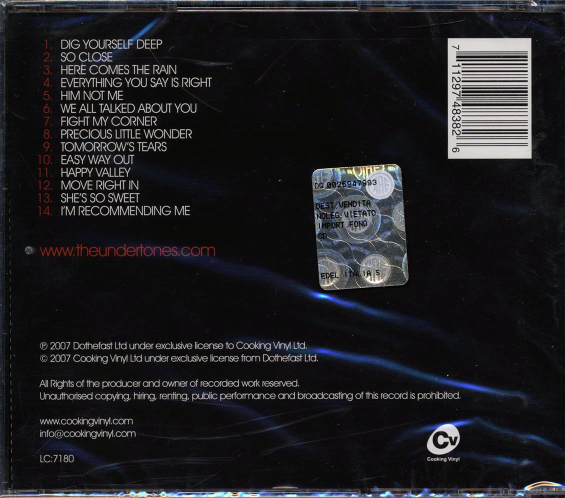 The Undertones - Dig Yourself Deep Music CD