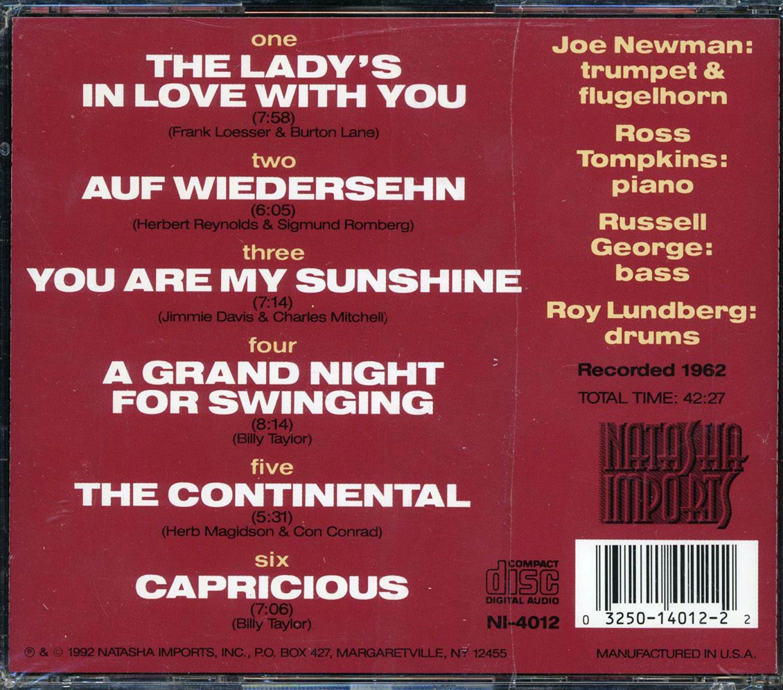 Joe Newman - A Grand Night For Swinging Music CD