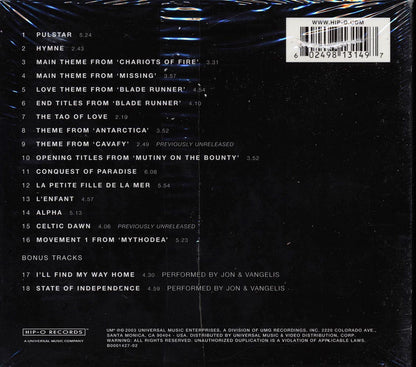 Vangelis - Odyssey: The Definitive Collection (+2 bonus tracks) (marked/ltd stock) Music CD