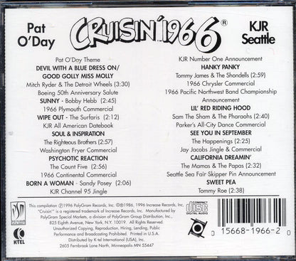 Mitch Ryder & The Detroit Wheels, Pat O'Day, Bobby Hebb, Etc. - Cruisin' 1966: Pat O'Day KJR Seattle Music CD