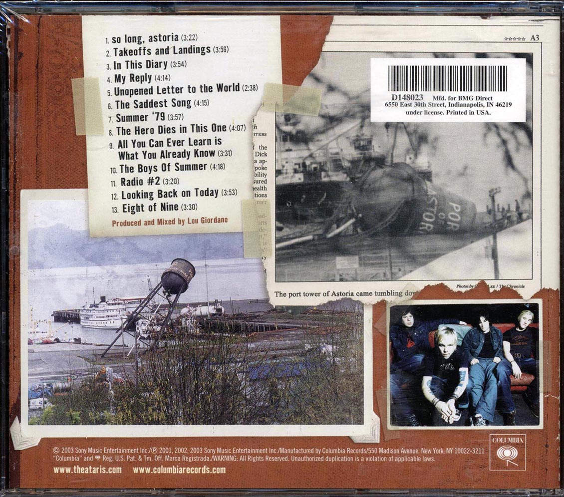 The Ataris - So Long Astoria Music CD