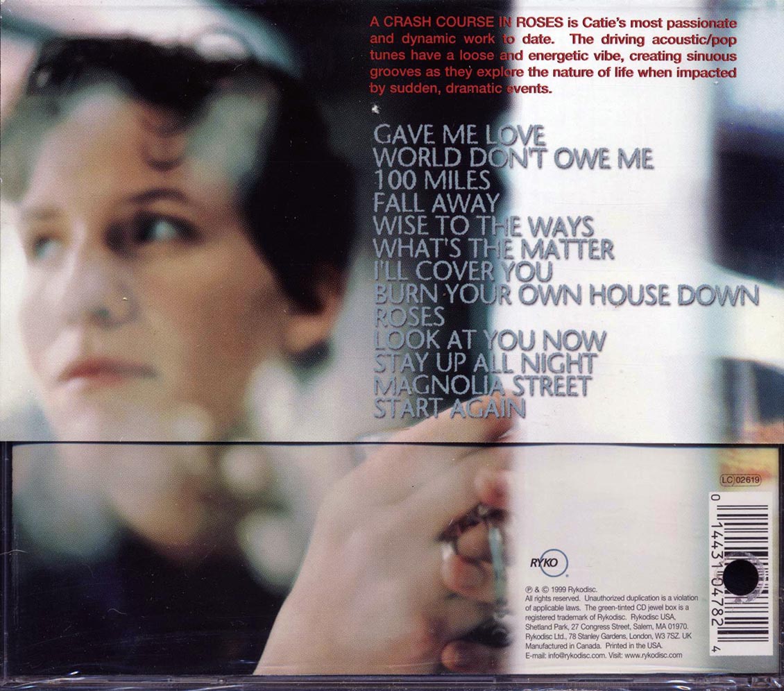 Catie Curtis - A Crash Course In Roses (marked/ltd stock) Music CD