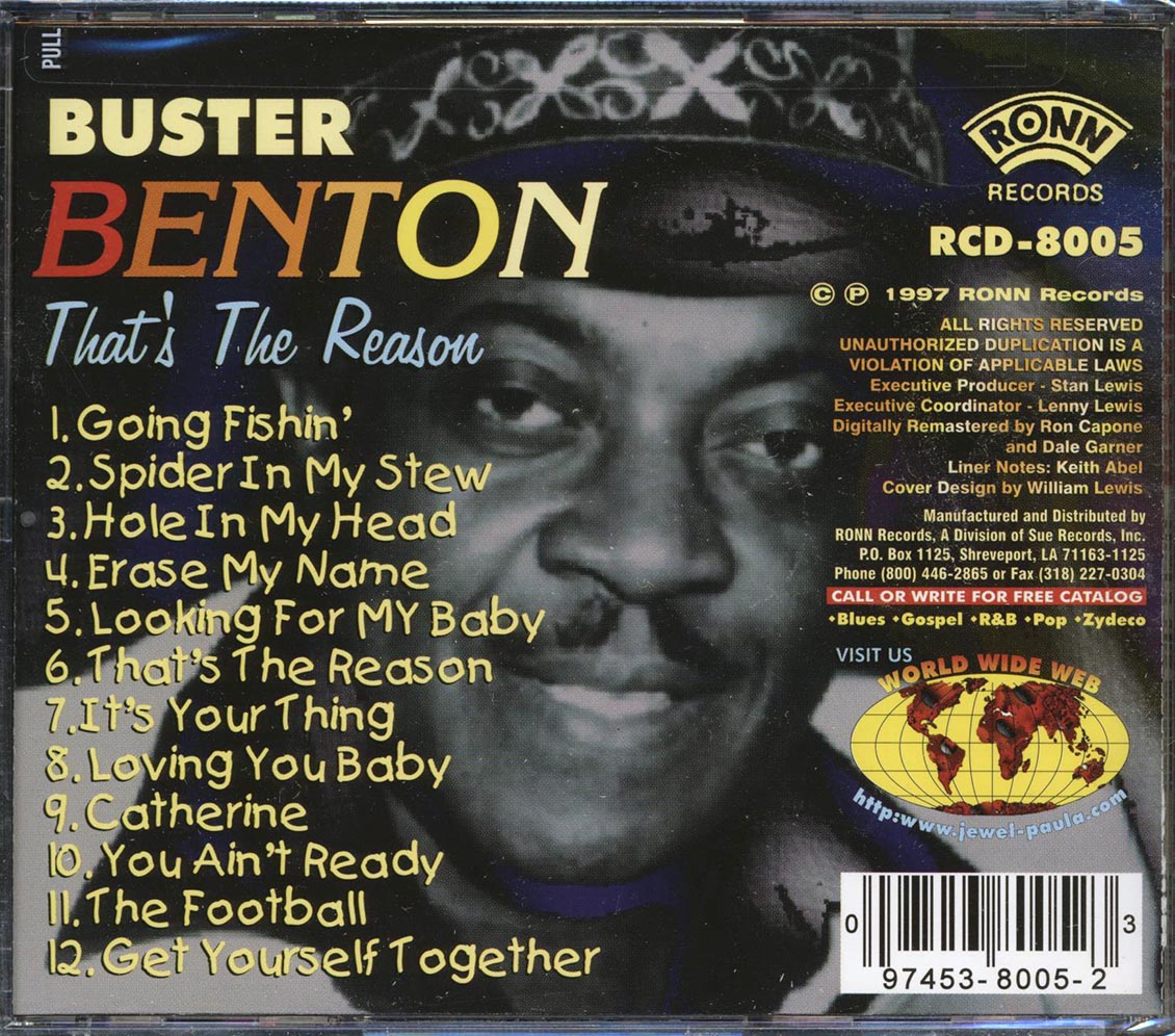 Buster Benton - That's The Reason Music CD