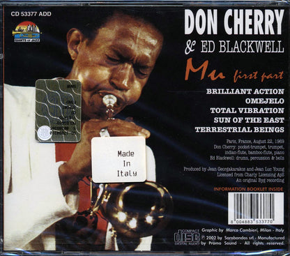 Don Cherry, Ed Blackwell - Mu First Part Music CD