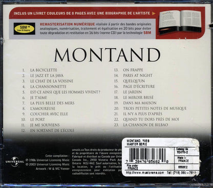 Yves Montand - Yves Montand (23 tracks) (remastered) Music CD