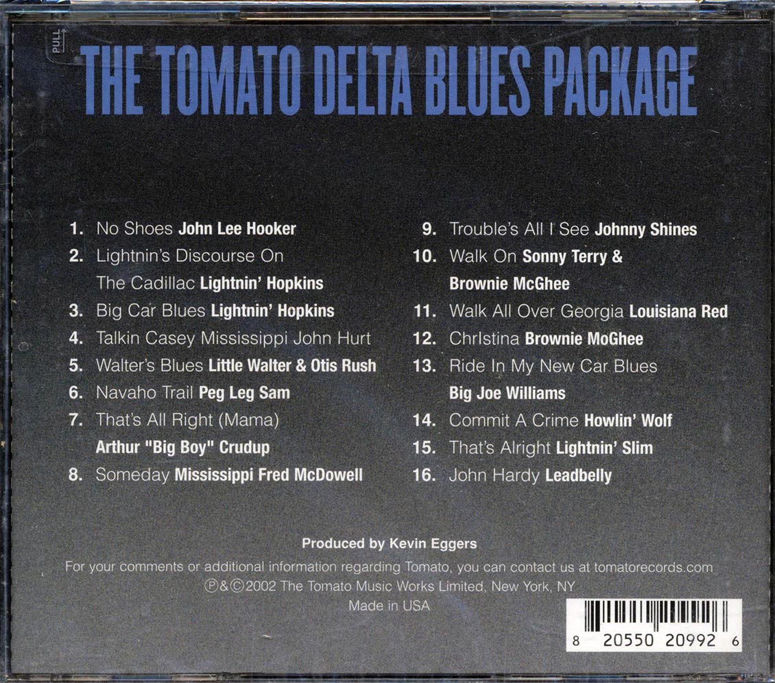 John Lee Hooker, Lightnin' Hopkins, Mississippi John Hurt, Etc. - The Tomato Delta Blues Package Music CD