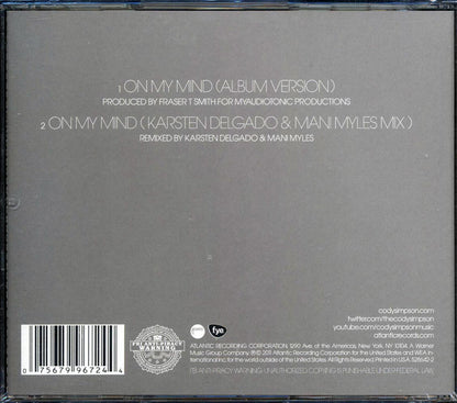 Cody Simpson - On My Mind Music CD