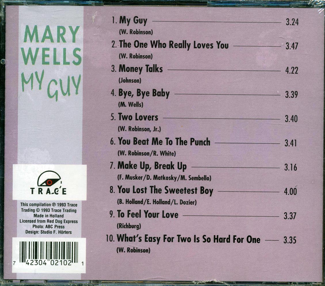 Mary Wells - My Guy Music CD