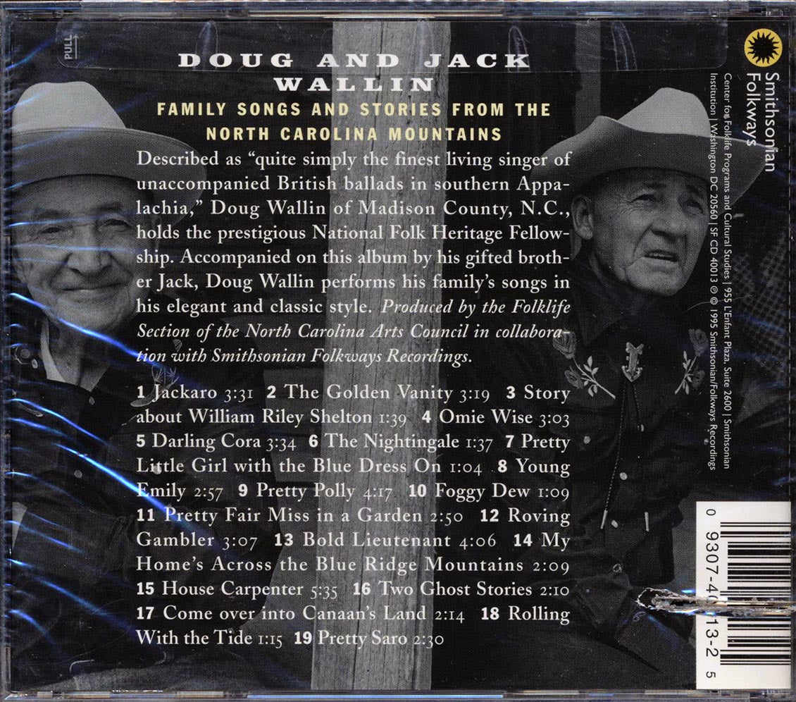 Doug Wallin, Jack Wallin - Family Songs And Stories From The North Carolina Mountains (marked/ltd stock) Music CD