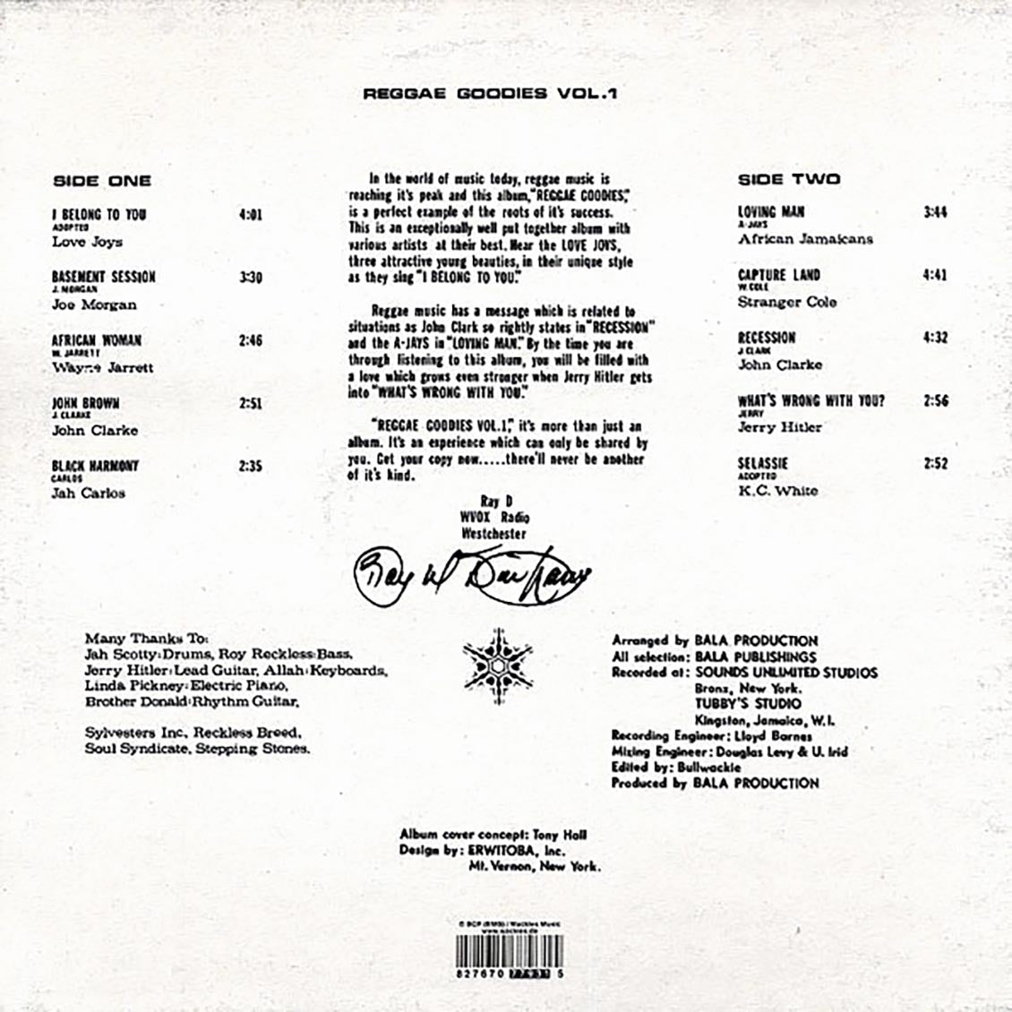 Wackie's - Reggae Goodies Volume 1 Vinyl Record