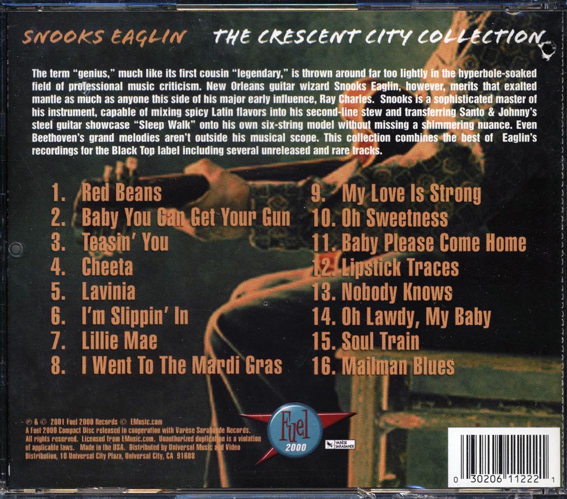 Snooks Eaglin - The Crescent City Collection Music CD