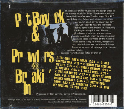 Pat Boyack & The Prowlers - Breakin' In (marked/ltd stock) Music CD