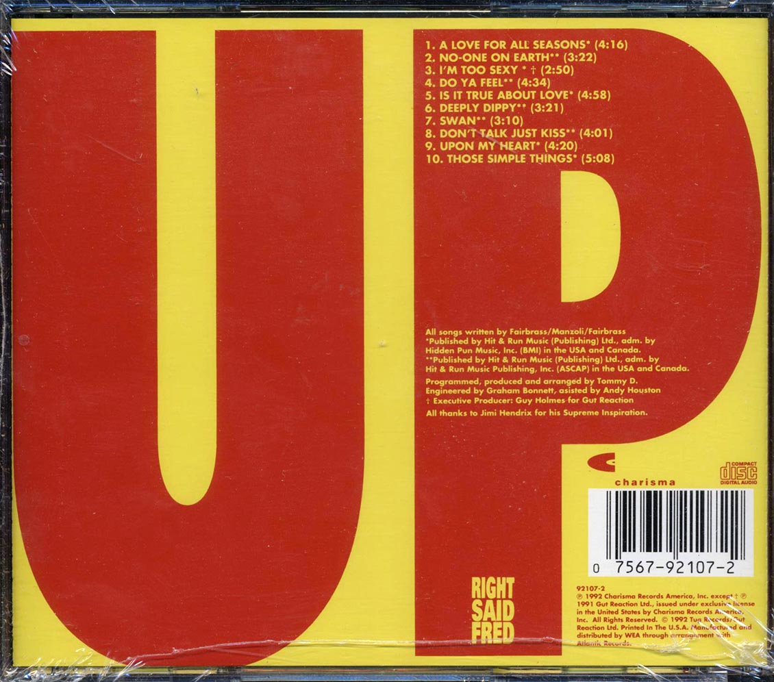 Right Said Fred - Up Music CD