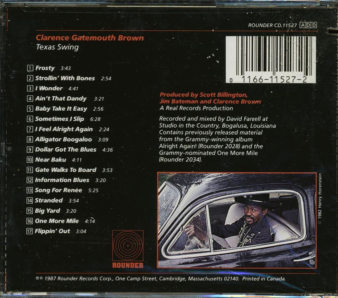 Clarence Gatemouth Brown - Texas Swing (marked/ltd stock) Music CD
