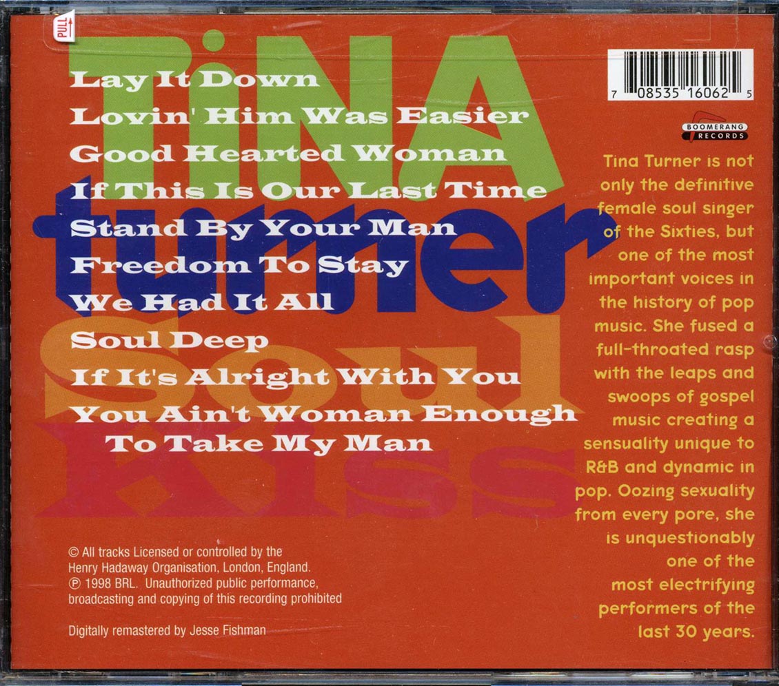 Tina Turner - Soul Kiss Music CD