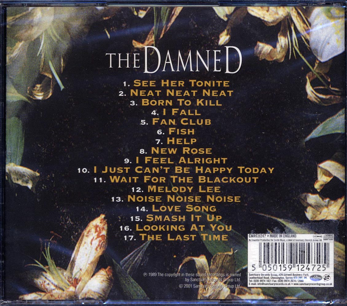 The Damned Final Damnation Music CD