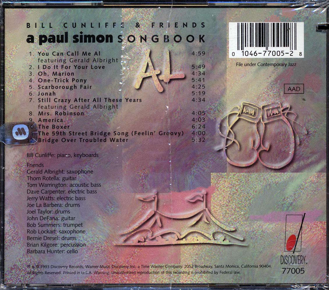 Bill Cunliffe & Friends - A Paul Simon Songbook (marked/ltd stock) Music CD