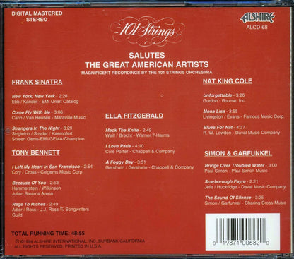 101 Strings - Salutes The Great American Aritists Volume 1 Music CD