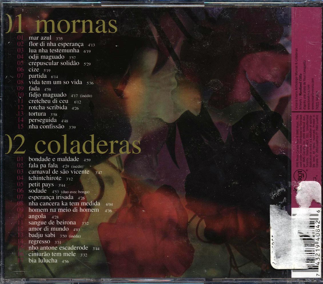 Cesaria Evora - Anthologie: Mornas & Coladeras (2xCD) Music CD