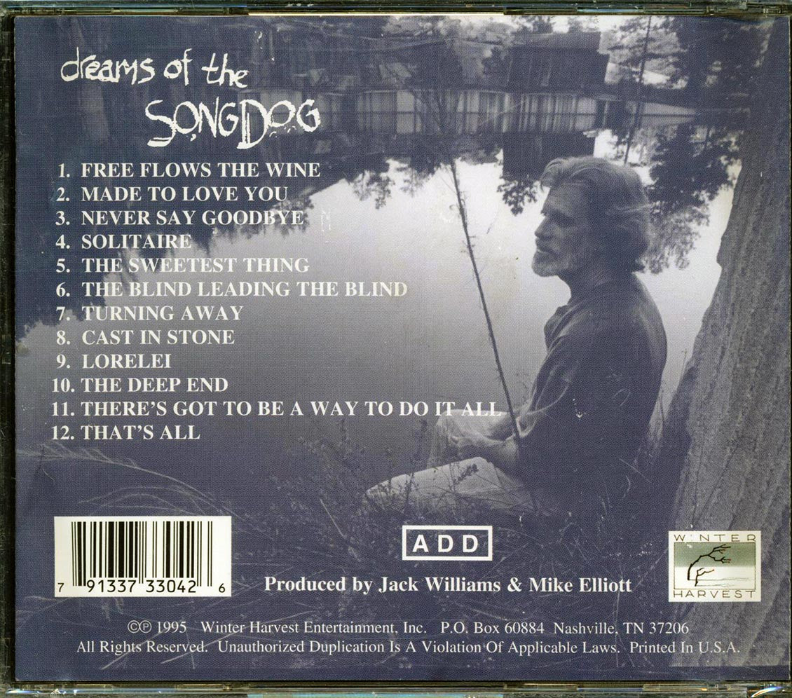 Jack Williams - Dreams Of The Song Dog Music CD