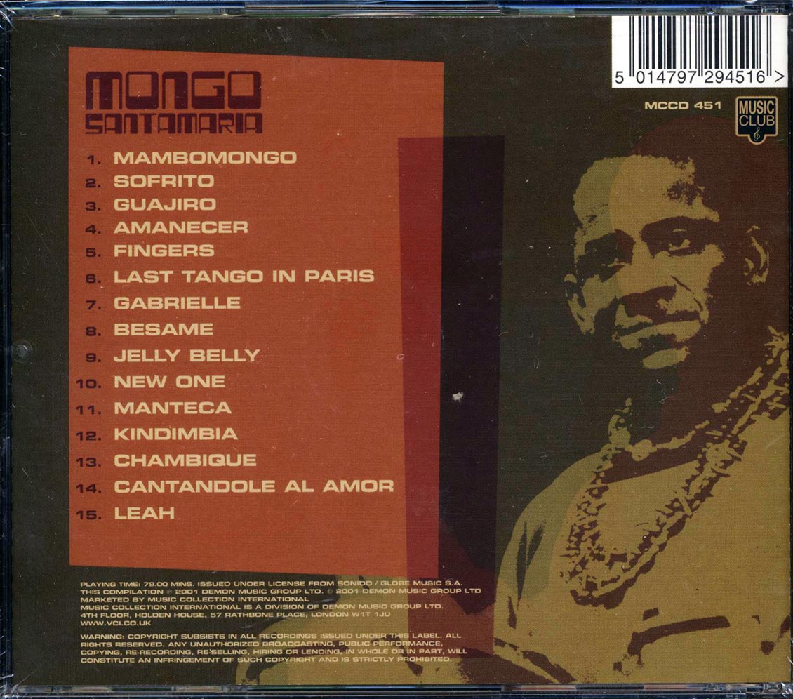 Mongo Santamaria - The Best Of The Fania Years Music CD