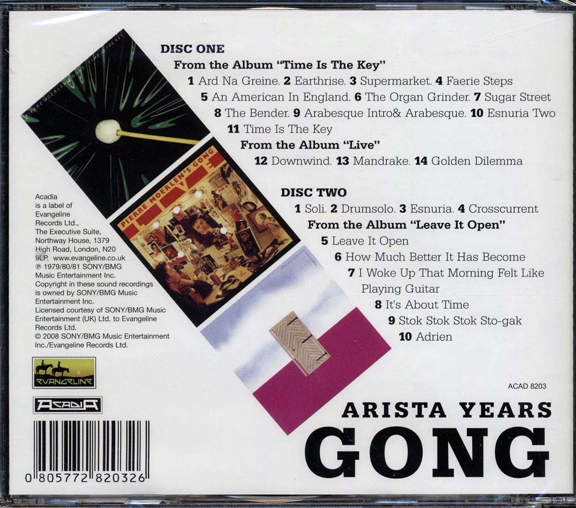 Gong - Arista Years (24 tracks) (2xCD) Music CD
