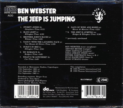 Ben Webster - The Jeep Is Jumping Music CD