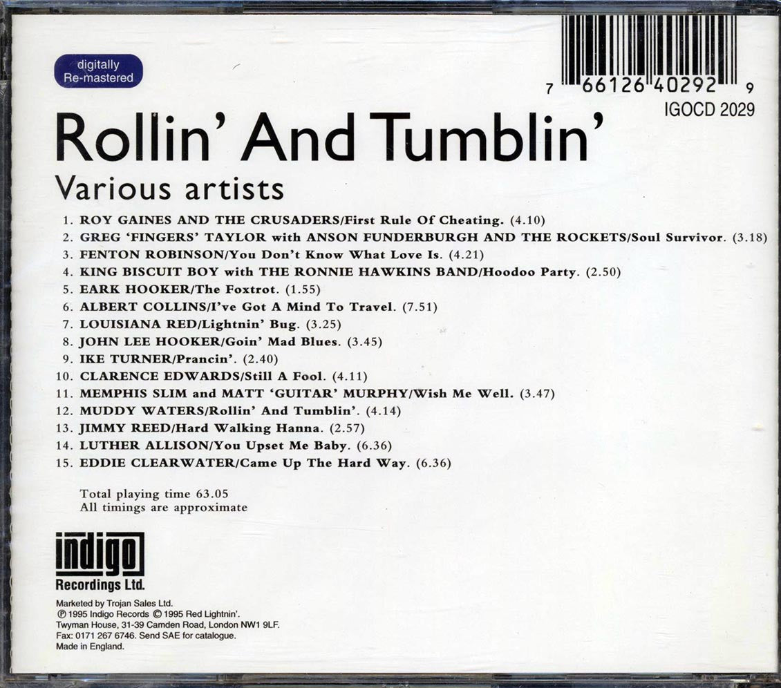 Muddy Waters Roy Gaines Louisiana Red Etc Rollin' And Tumblin' Music CD