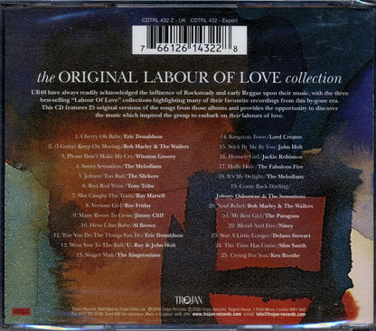 The Melodians, The Slickers, Eric Donaldson, Bob Marley & The Wailers, Etc. - The Original Labour Of Love Collection (25 tracks) Music CD