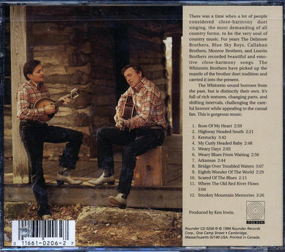 The Whitstein Brothers - Rose Of My Heart Music CD
