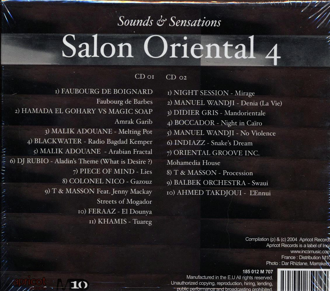 Faubourg De Boignard, Malik Adouane, Blackwater, Etc. - Salon Oriental 4: Sounds & Sensations (2xCD) (box set) Music CD