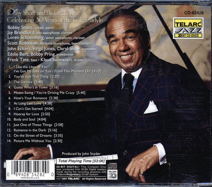 Bobby Short & His Orchestra - Celebrating 30 Years At The Cafe Carlyle Music CD