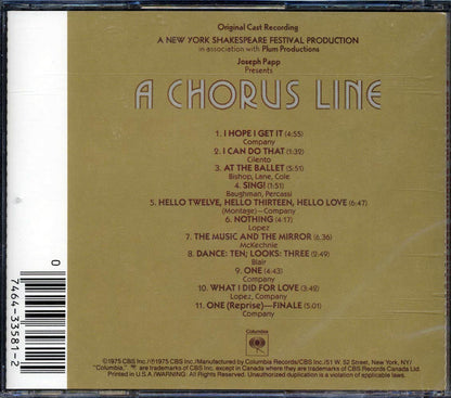 Various A Chorus Line Music CD