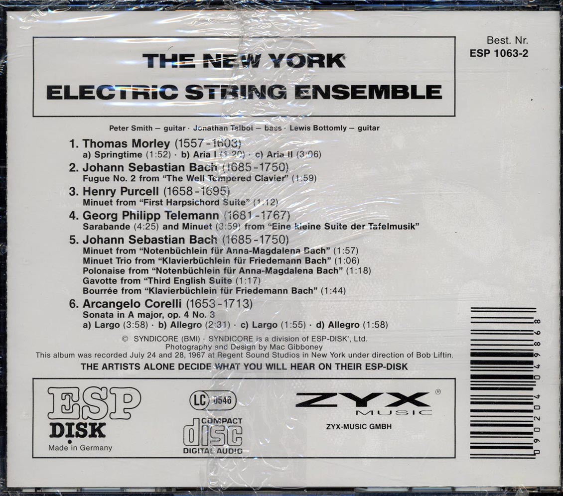 The New York Electric String Ensemble - The New York Electric String Ensemble Music CD