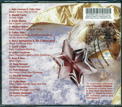 John Lennon, Mariah Carey, Frank Sinatra, Michael Bolton, Etc. - Superstar Christmas Music CD