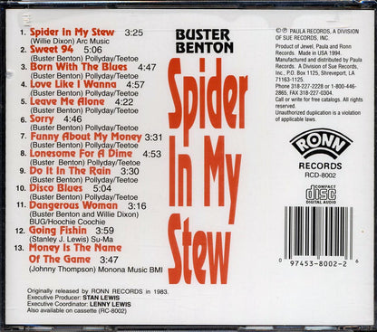 Buster Benton - Spider In My Stew Music CD