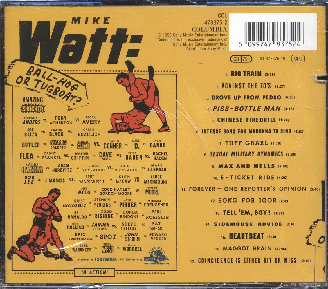 Mike Watt - Ball-Hog Or Tugboat (marked/ltd stock) Music CD