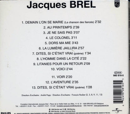 Jacques Brel - Au Printemps Music CD