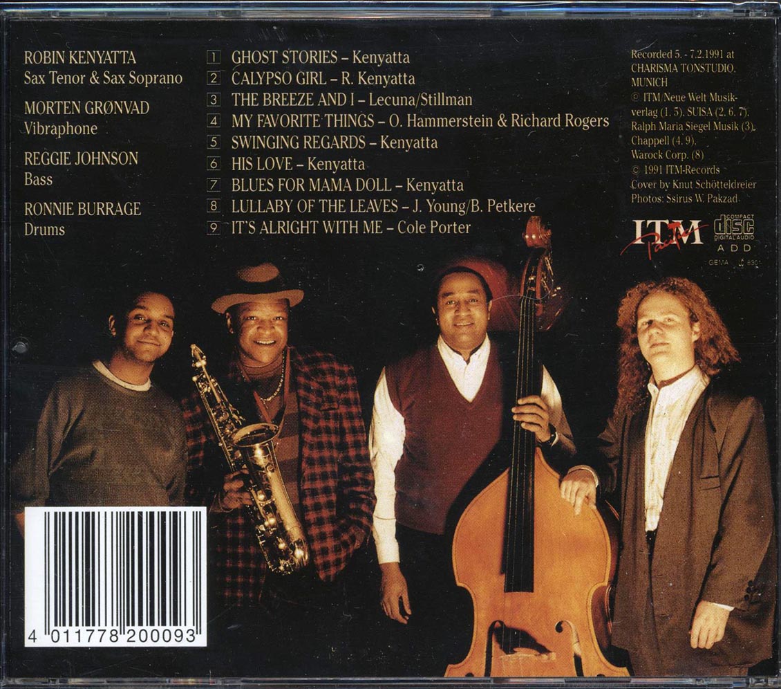 Robin Kenyatta, Ronnie Burrage - Ghost Stories Music CD