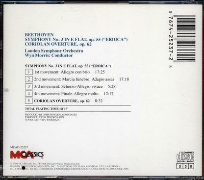 Beethoven, The London Symphony Orchestra, Wyn Morris - Symphony No. 3 (Eroica), Coriolan Overture Music CD