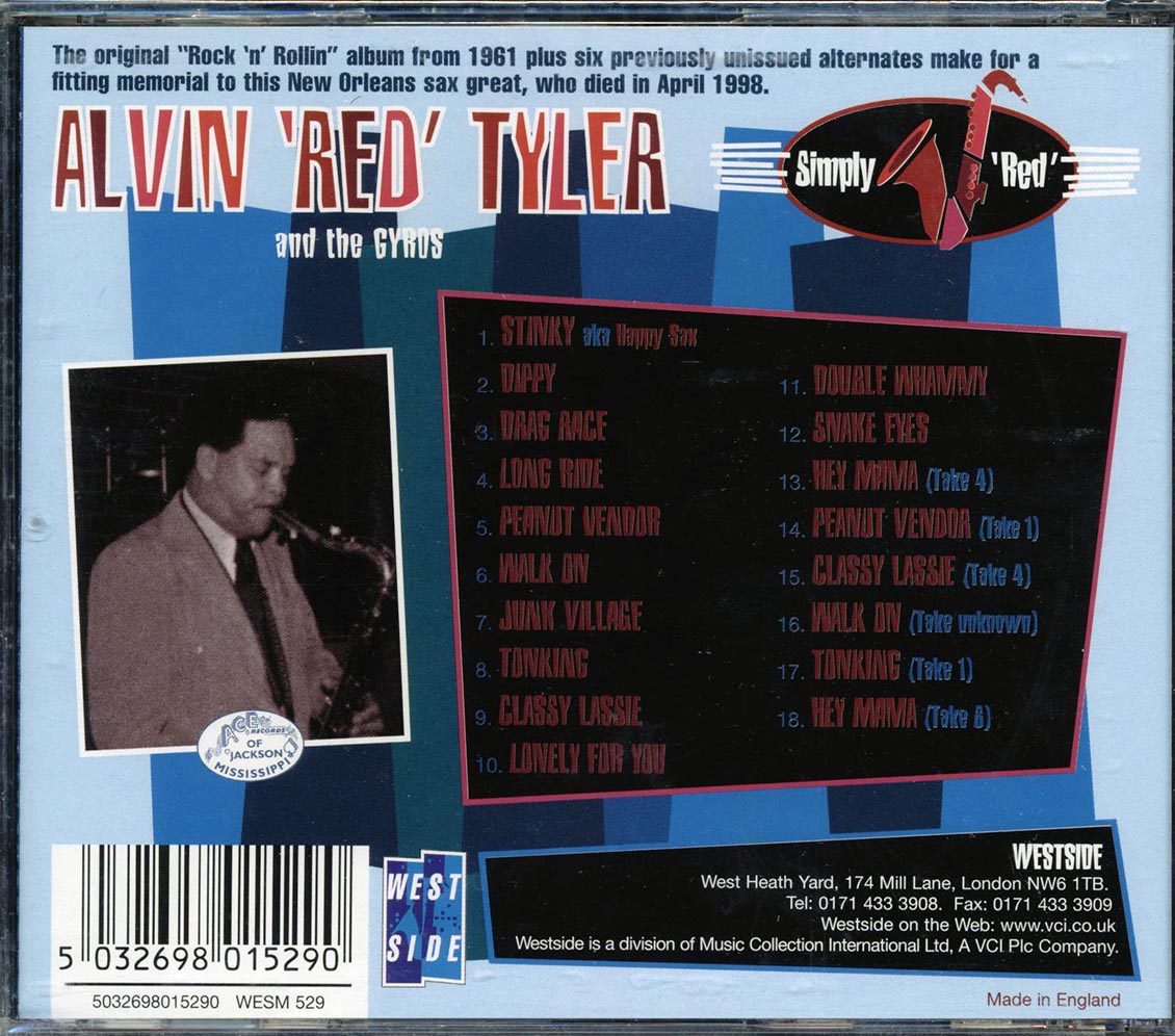 Alvin Red Tyler & The Gyros - Simply Red Music CD