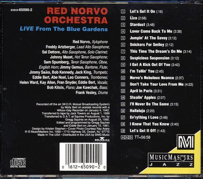 Red Norvo Orchestra - Live From The Blue Gardens Music CD