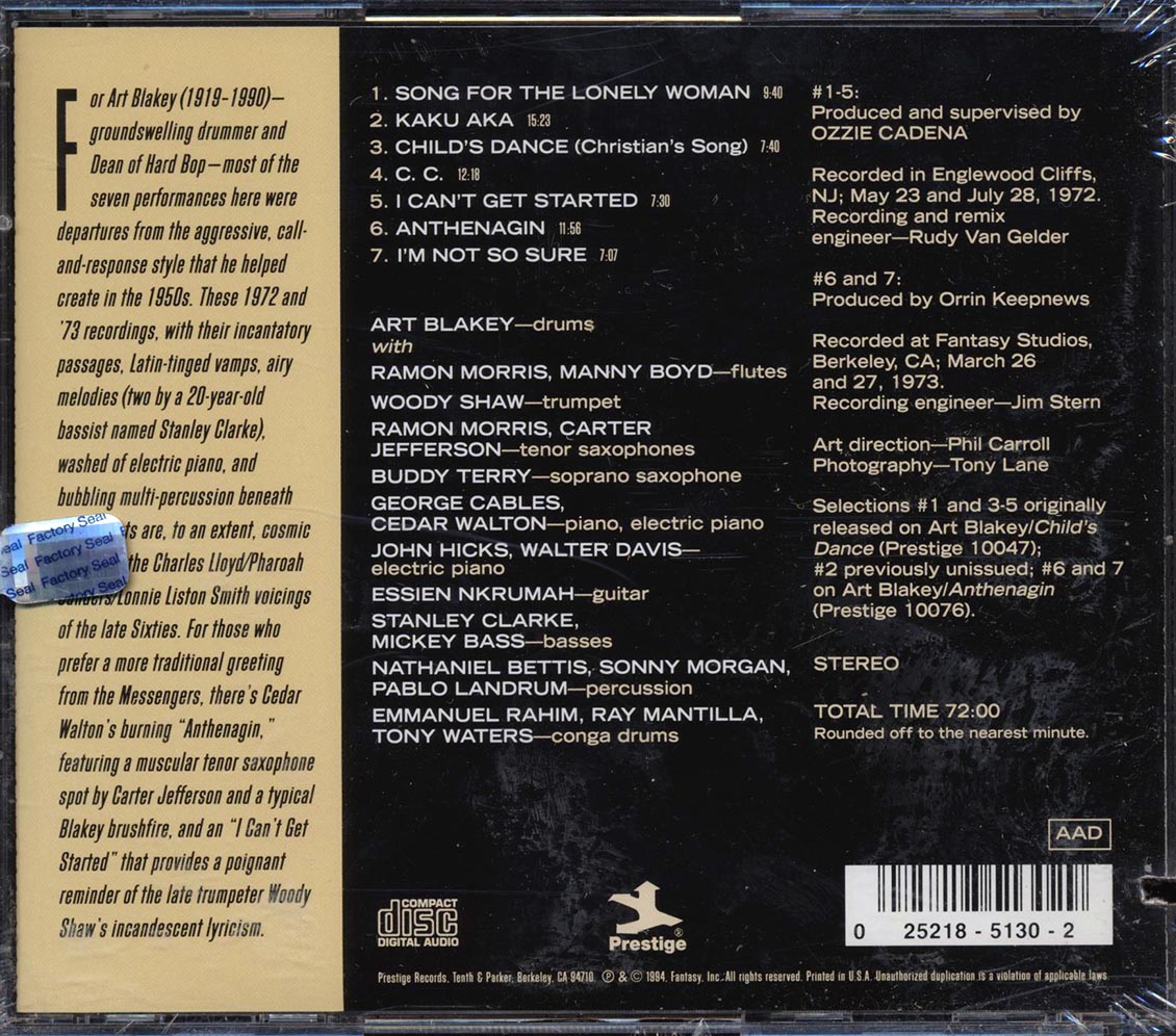 Art Blakey & The Jazz Messengers - Volume 1: Child's Dance (marked/ltd stock) Music CD